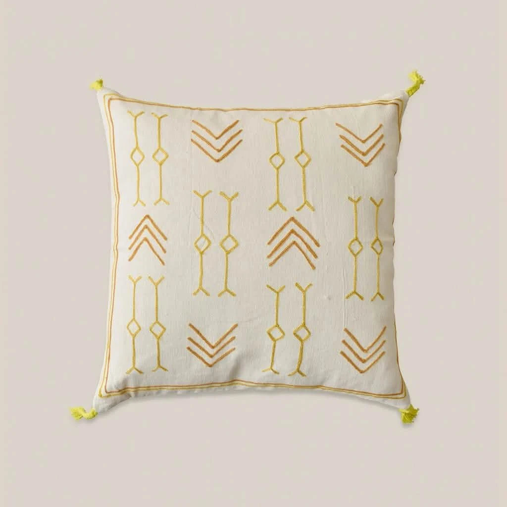 Yvette Cushion Yellow - Home and Soul