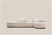 Celine L Shaped Sofa Right White