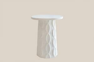Milly Concrete Side Table White
