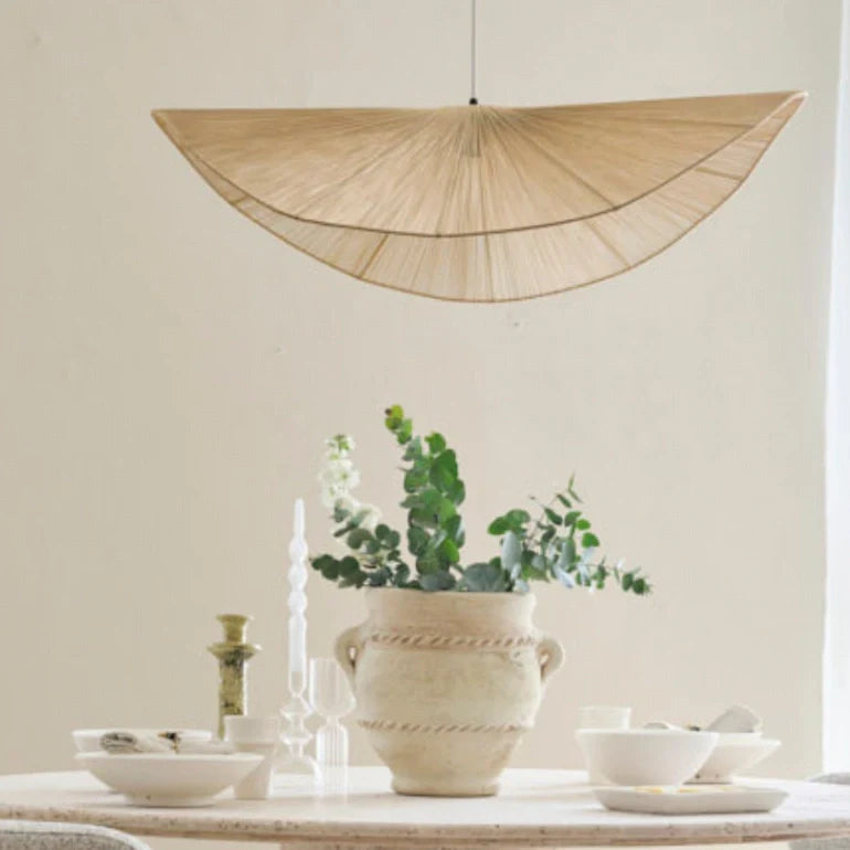 Modern floor lamp and table lamp in a styled Dubai living room