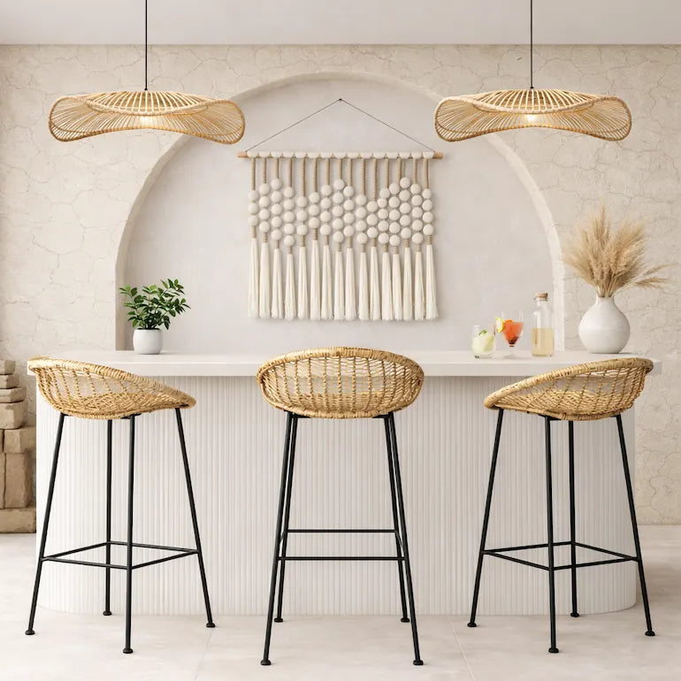  Cafe-inspired breakfast bar at home with bar stools