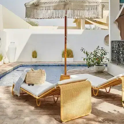 Luxury outdoor daybeds for relaxing in Dubai