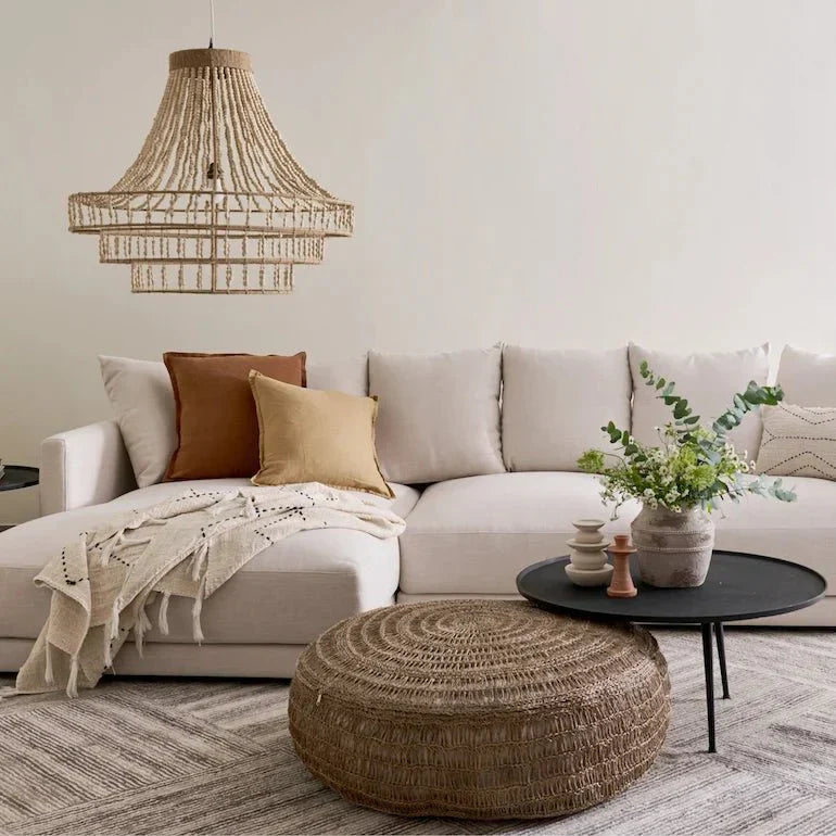 Modern corner sofa in a Dubai living room - L-shaped modular sofa