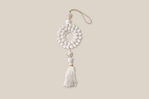 White Round Tassel