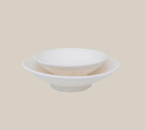 Ceramic Plate White Large