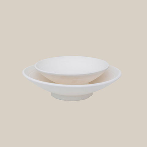 Ceramic Plate White Large