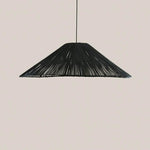 Alessia Rattan Black Pendant Light - Home and Soul Dubai