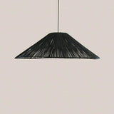 Alessia Rattan Black Pendant Light - Home and Soul Dubai