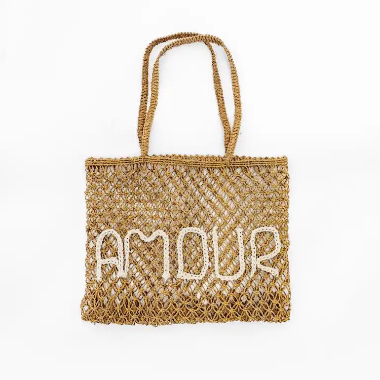 Amour Rattan Beach Bag - Home and Soul