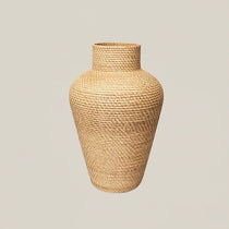 Aria Natural Rattan Vase Large - Home and Soul