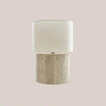 Aria Travertine Table Lamp - Home and Soul
