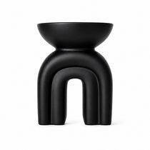 Aurora Black Concrete Side Table - Home and Soul