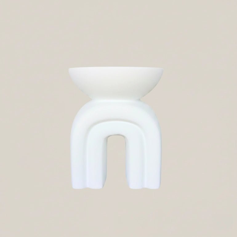 Aurora Concrete White Side Table - Home and Soul