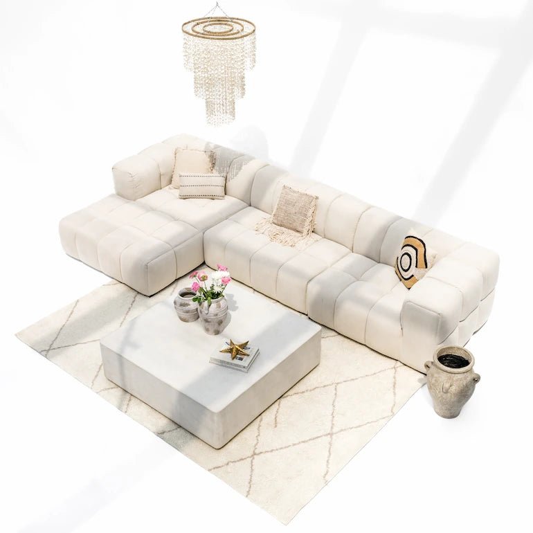 Beige-Left-Aurelia-Sofa - Home and Soul