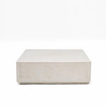 Bernadette Solid Square Concrete Coffee Table in Grey - Home and Soul