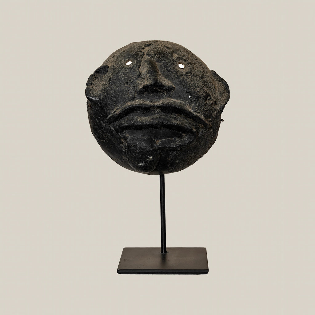 Black Tribal Mask Decorative Accent Medium