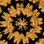 Black and Natural Decor Plate 40 cm