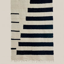 Black and White Cotton Rug - Home and Soul