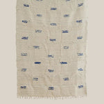 Blue and White Cotton Rug - Home and Soul