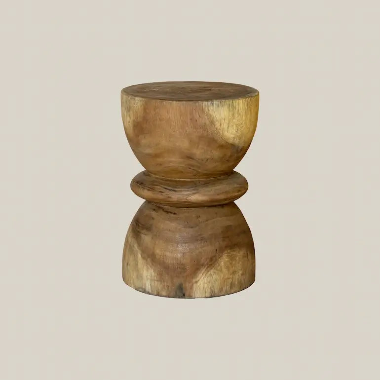 Boho Wooden Side Table Lea