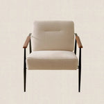 Brussels Armchair Off-White styled in modern interior - Home and Soul