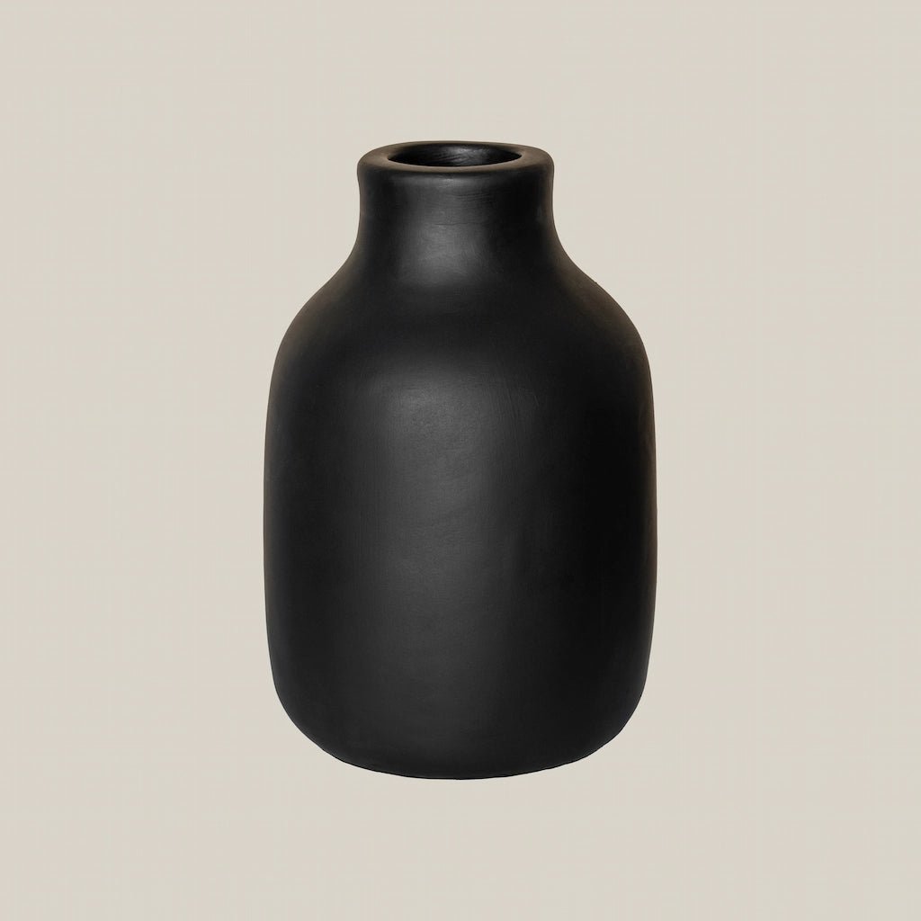 Carol Ceramic Vase Black L