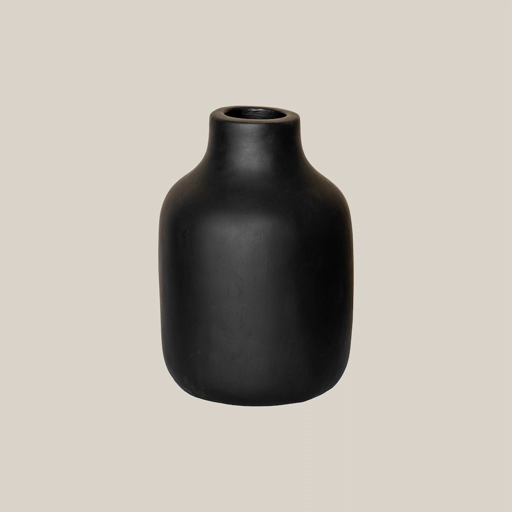 Carol Ceramic Vase Black M