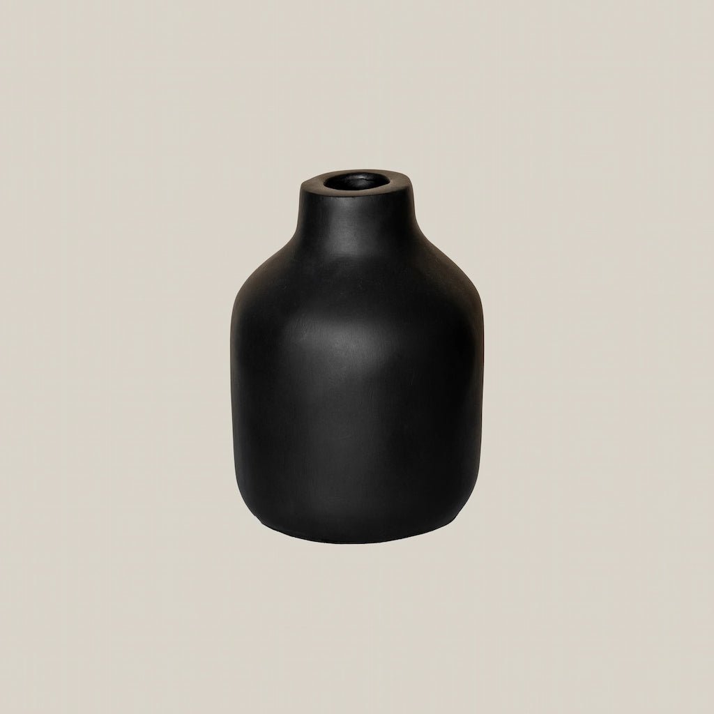 Carol Ceramic Vase Black XS