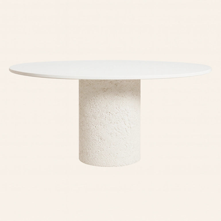 white carolina concrete dining table