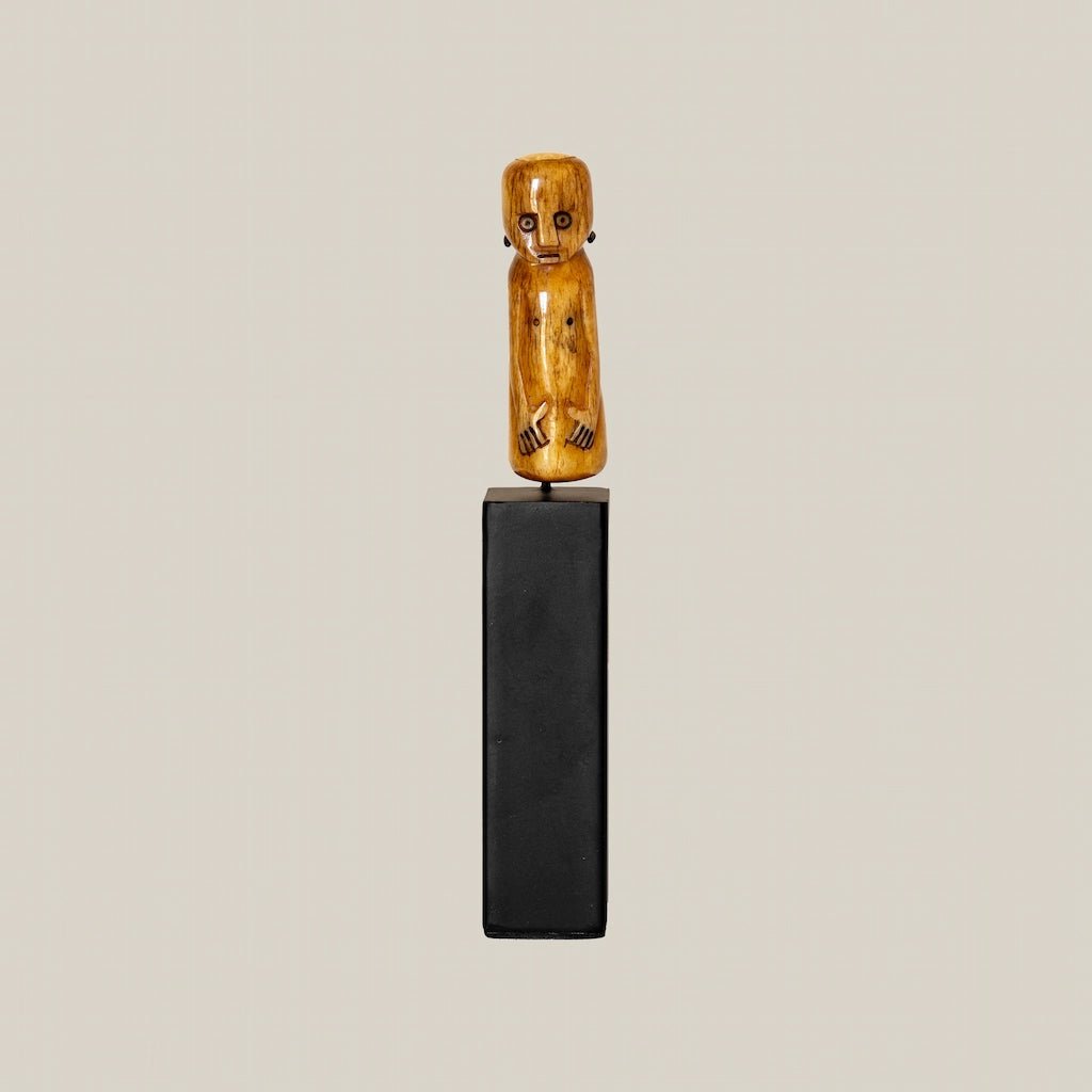 Carved Tribal Figurine on Stand