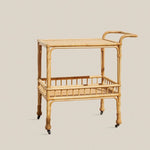 Estrela Rattan Serving Trolley - Home and Soul