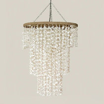 Evelyn Handmade White Shell Chandelier - Home and Soul