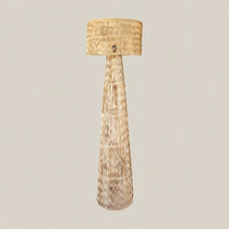 Handmade Boho Rattan Floor Lamp