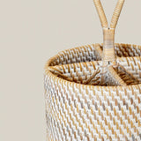 Handwoven Rattan Utensil Holder
