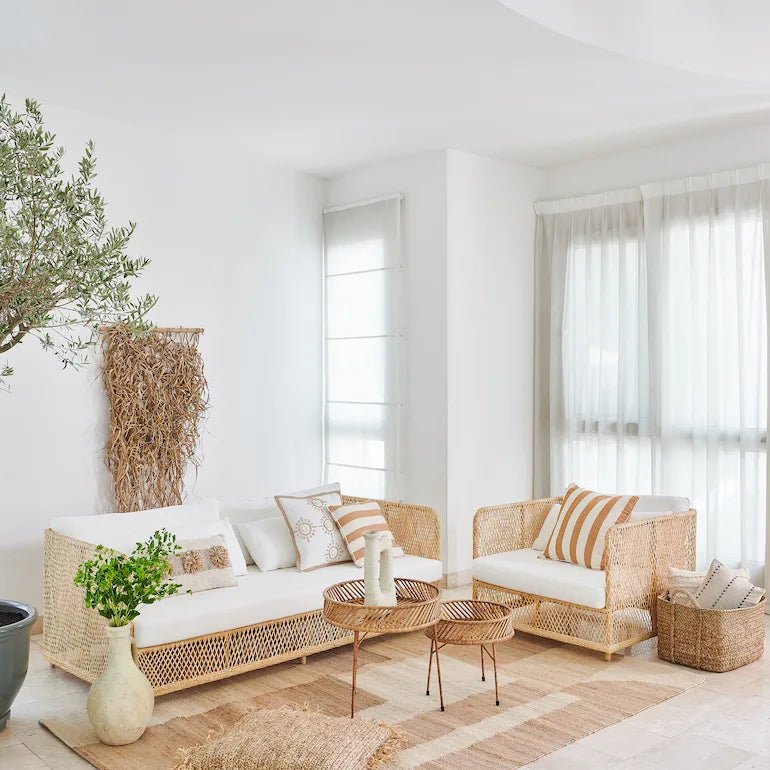 Alternative view of Isabella Rattan Sofa - Home and Soul
