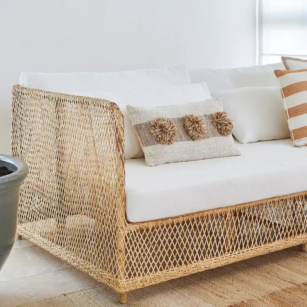 isabella rattan organic outdoor sofa 
