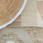 Amelia round jute rug for outdoor and indoor spaces - Home and Soul