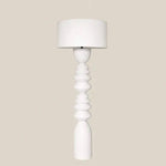 La Calla Concrete Floor Lamp White - Home and Soul