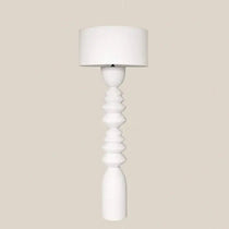 La Calla Concrete Floor Lamp White - Home and Soul
