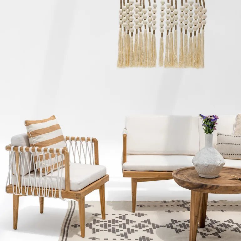 Lounge Chair with Macrame 2 - Home and Soul