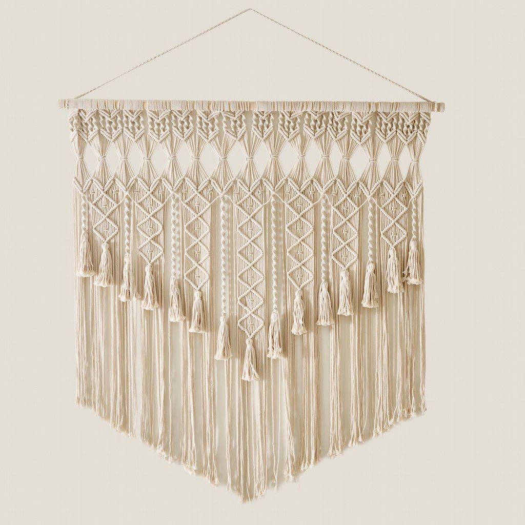 Macrame Boho Wall Hanging Decor