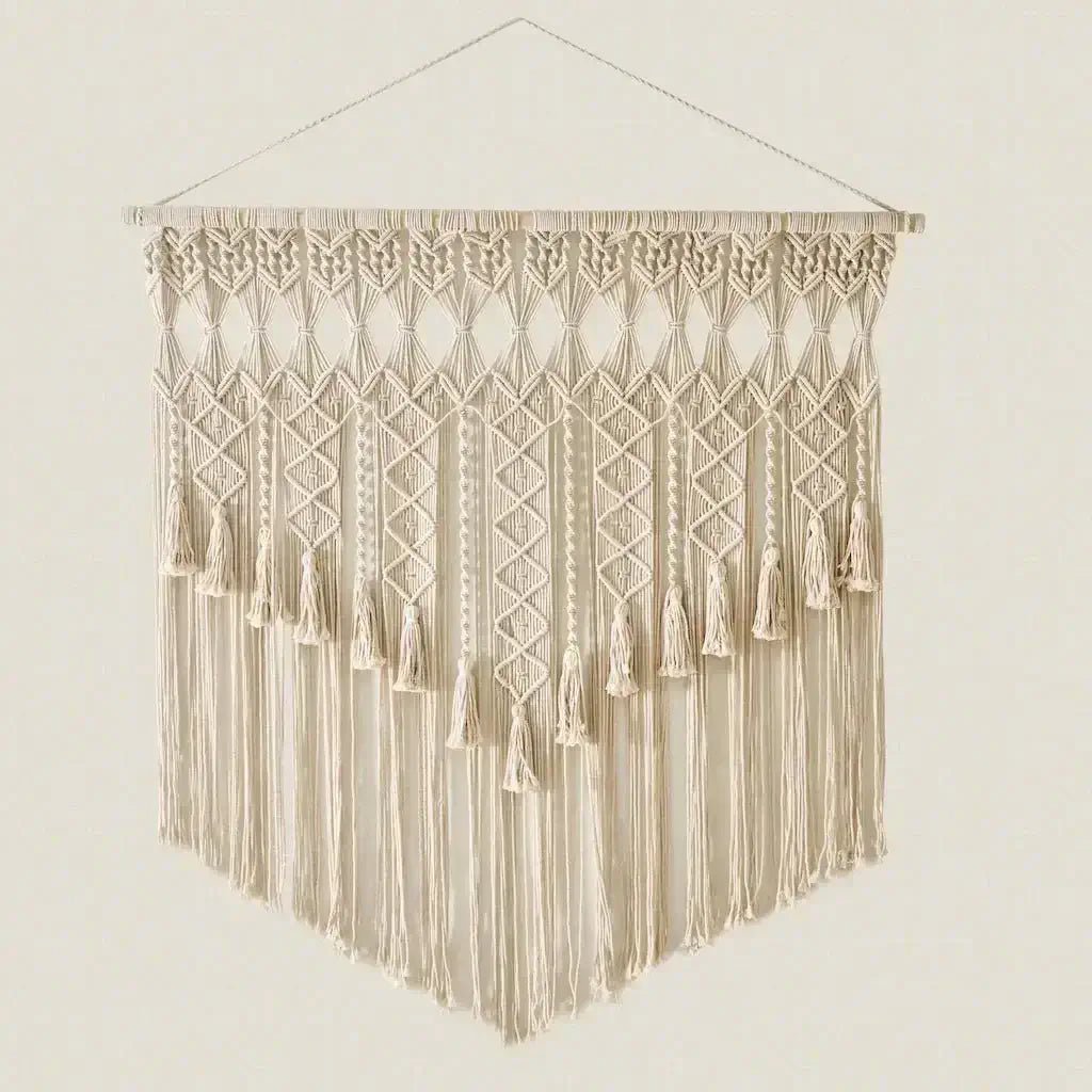 Macrame Boho Wall Hanging Decor