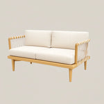 Macrame Teak Lounge 2 Seater - Home and Soul