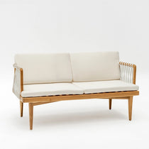 Macrame Teak Lounge 2 Seater - Home and Soul