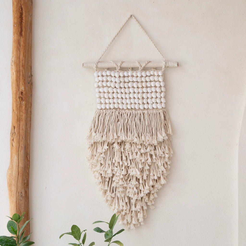 Macrame Shell Wall Decoration 40 cm - Home and Soul Dubai