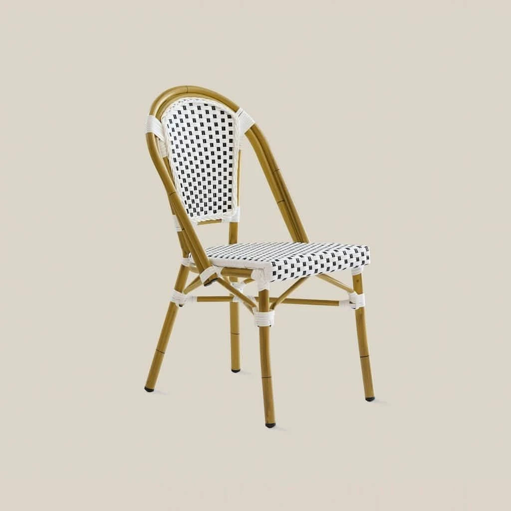 Madalena Black and White Dining Chair
