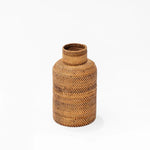 Margot Natural Rattan Vase Medium - Home and Soul