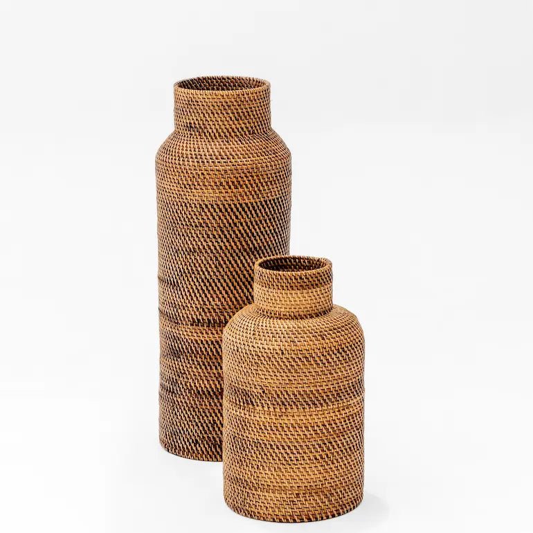Margot Natural Rattan Vase - Home and Soul