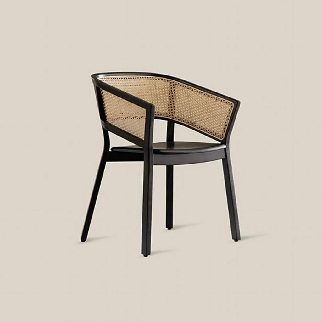 Wooden Dining Chair Black Martinique