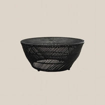 Mateo Rattan Coffee Table Black - Home and Soul